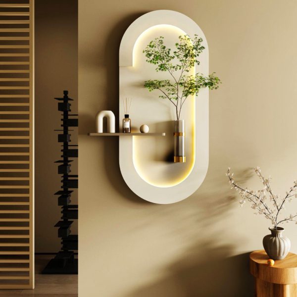 Light Wall Vase Panel