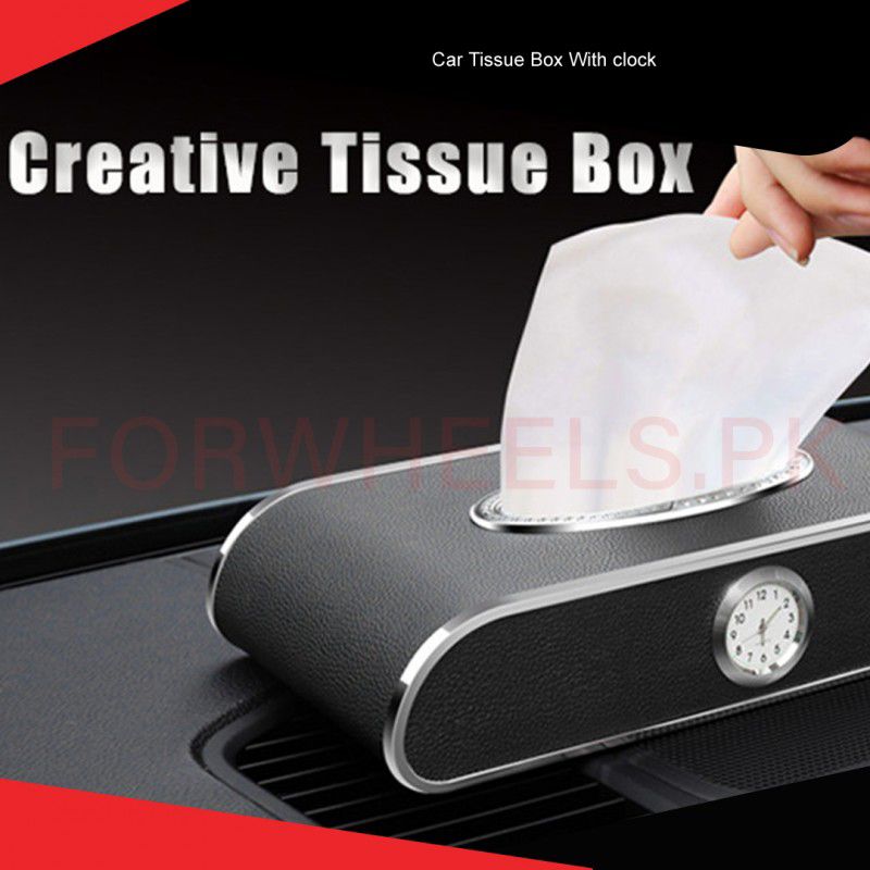 Tissue Box with Clock