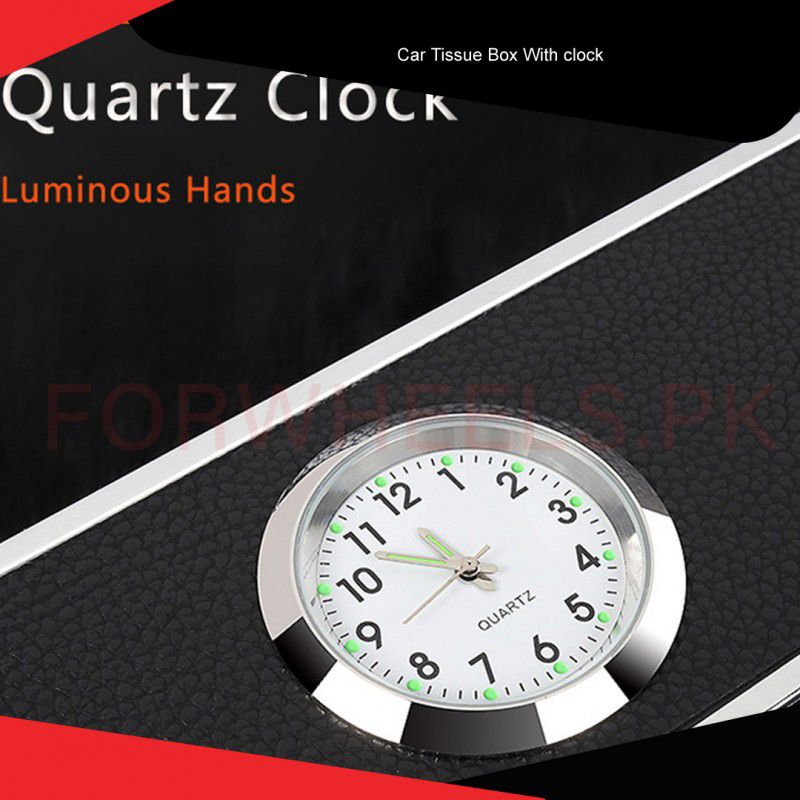Tissue Box with Clock