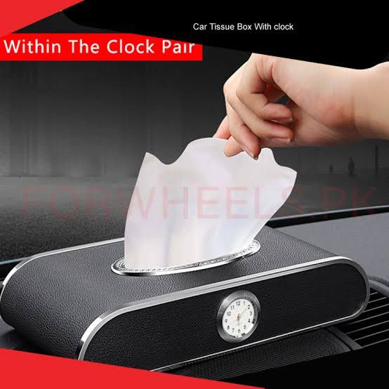Tissue Box with Clock